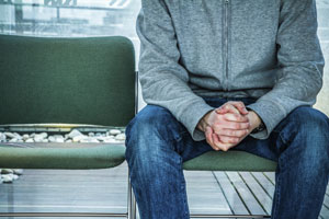 Anxiety in a waiting area